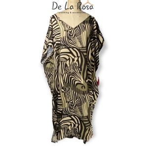 ✨ CLEARANCE SALE ✨ NWT Melissa Masse Zebra Print Tie Dress 3X